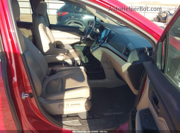 5FNRL6H76NB000497 2022 HONDA ODYSSEY Red Vista interior delantera