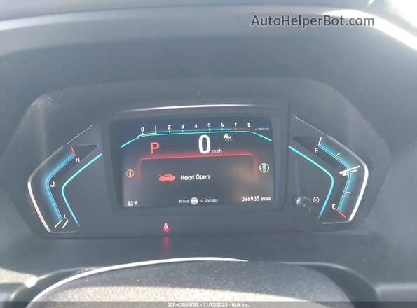 5FNRL6H76NB000497 2022 HONDA ODYSSEY Red Vista de los asientos traseros