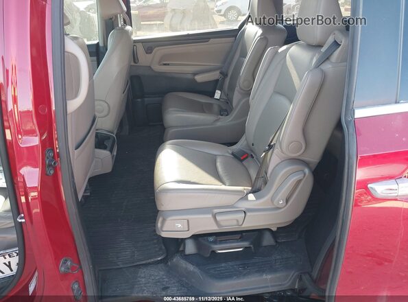 5FNRL6H76NB000497 2022 HONDA ODYSSEY Red Vista de la etiqueta del VIN