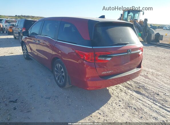5FNRL6H76NB000497 2022 HONDA ODYSSEY Red Trasero izquierdo