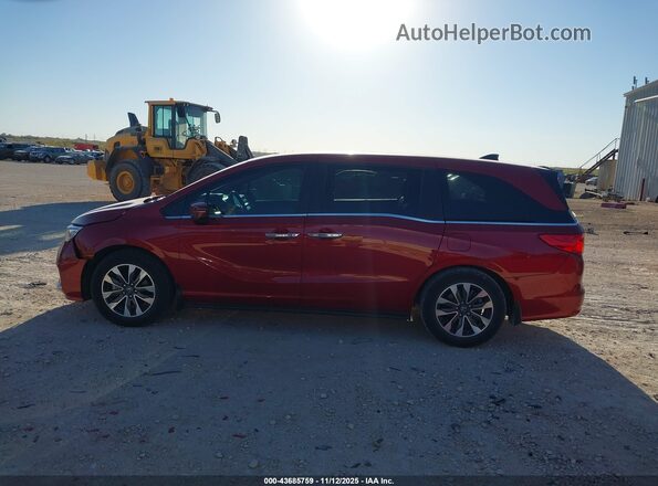 5FNRL6H76NB000497 2022 HONDA ODYSSEY Red Vista interior de 360 grados