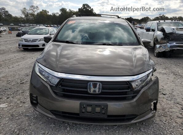5FNRL6H76NB052180 2022 HONDA ODYSSEY Brown Widok z przodu