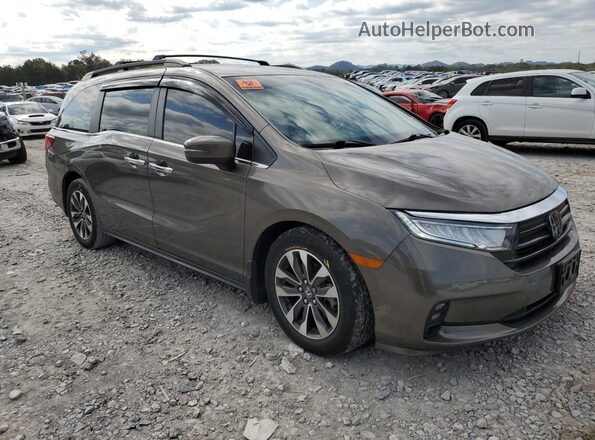 5FNRL6H76NB052180 2022 HONDA ODYSSEY Brown Przód prawy