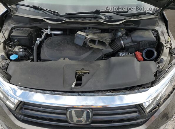 5FNRL6H76NB052180 2022 HONDA ODYSSEY Brown Widok komory silnika