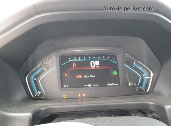 5FNRL6H76NB052180 2022 HONDA ODYSSEY Brown Widok zestawu wskaźników