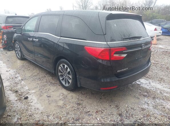 5FNRL6H76NB066337 2022 HONDA ODYSSEY Black Trasero izquierdo