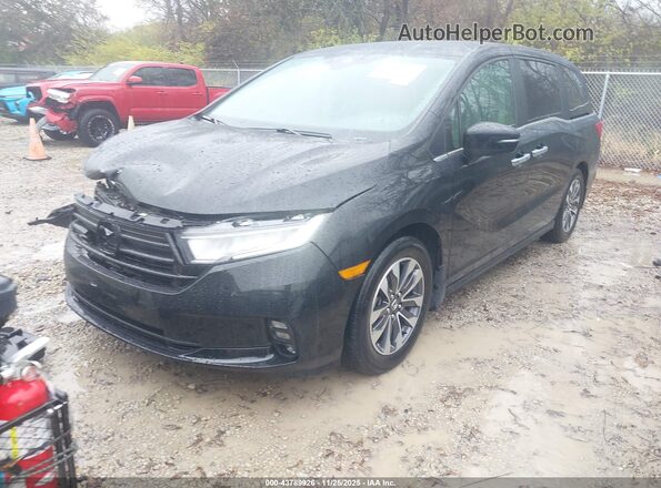 5FNRL6H76NB066337 2022 HONDA ODYSSEY Black Vista tres cuartos delantera izquierda