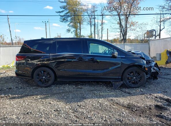 5FNRL6H76RB004586 2024 HONDA ODYSSEY Black Սալոնի 360 աստիճան տեսք
