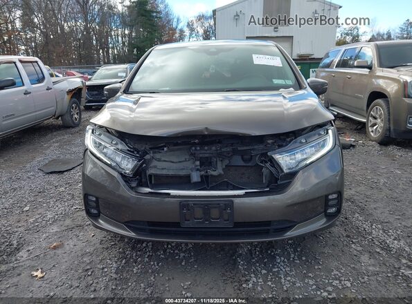 5FNRL6H79MB027496 2021 HONDA ODYSSEY Коричневый Вид щитка приборов