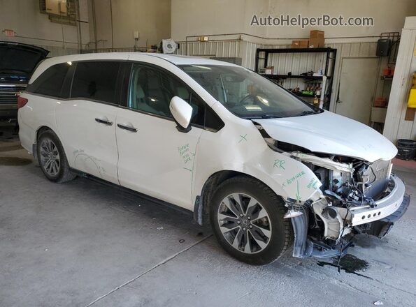 5FNRL6H7XMB026440 2021 HONDA ODYSSEY Белый Передняя правая четверть