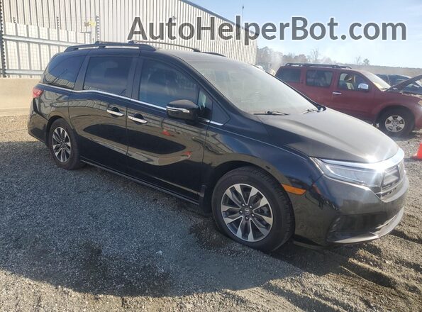 5FNRL6H7XNB017366 2022 HONDA ODYSSEY Black Front right