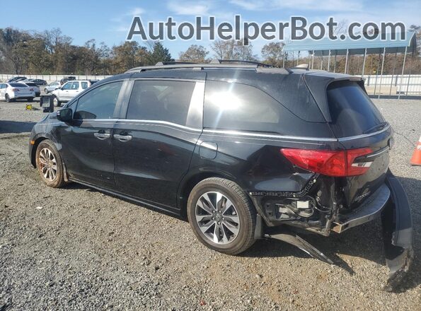 5FNRL6H7XNB017366 2022 HONDA ODYSSEY Black Rear left