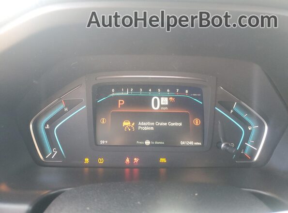5FNRL6H7XNB017366 2022 HONDA ODYSSEY Black Instrument cluster view