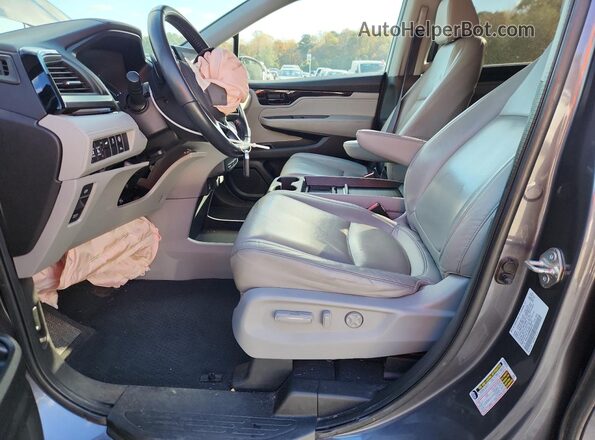 5FNRL6H80MB004102 2021 HONDA ODYSSEY Gray Widok wnętrza z przodu