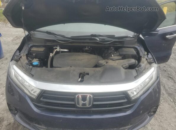 5FNRL6H81MB032104 2021 HONDA ODYSSEY Blue ძრავის განყოფილების ხედი