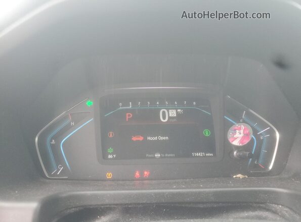 5FNRL6H81MB032104 2021 HONDA ODYSSEY Blue ხელსაწყოთა პანელის ხედი