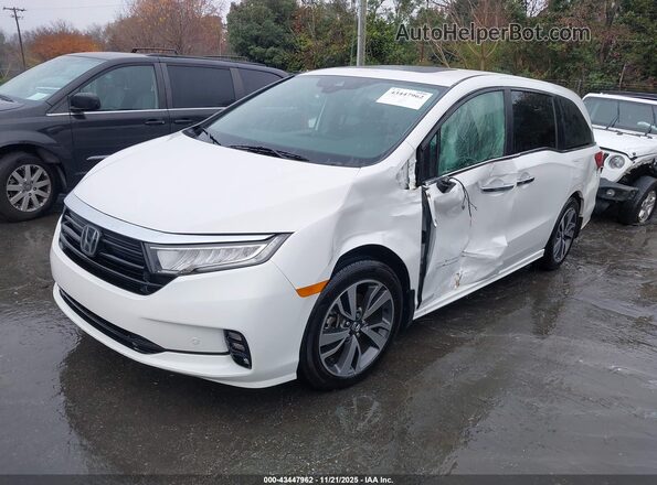 5FNRL6H82NB009819 2022 HONDA ODYSSEY White წინა მარცხენა ხედი სამი მეოთხედიდან