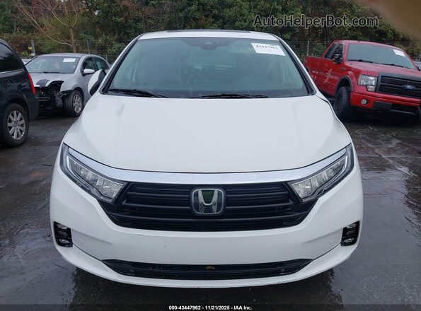5FNRL6H82NB009819 2022 HONDA ODYSSEY White უკანა სალონის ხედი