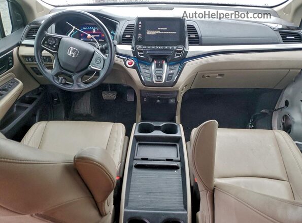 5FNRL6H82NB051715 2022 HONDA ODYSSEY White Առջևի վահանակի տեսք