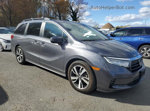5FNRL6H84MB030394 2021 HONDA ODYSSEY Gray Przód prawy