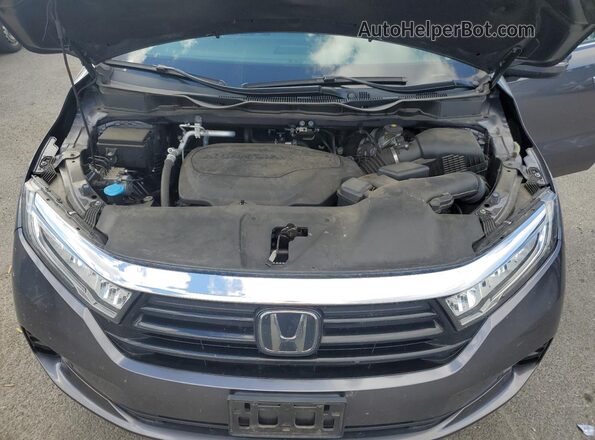 5FNRL6H84MB030394 2021 HONDA ODYSSEY Gray Widok komory silnika