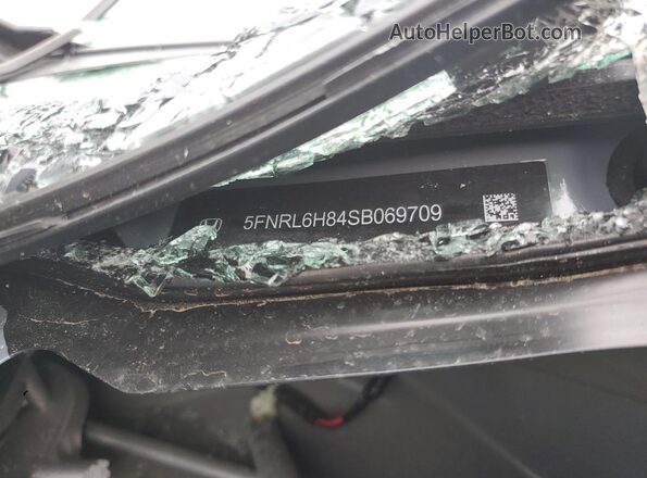 5FNRL6H84SB069709 2025 HONDA ODYSSEY Turquoise Vista de la etiqueta del VIN