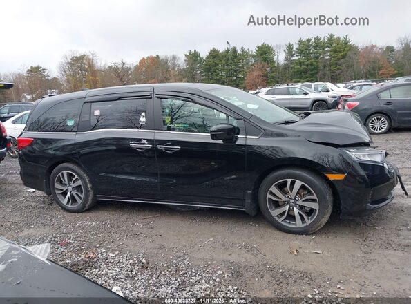 5FNRL6H86NB058750 2022 HONDA ODYSSEY Black Widok wnętrza z tyłu