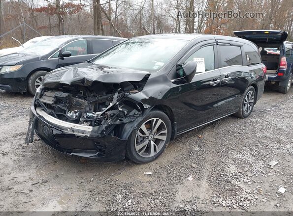 5FNRL6H86NB058750 2022 HONDA ODYSSEY Black Przód lewy
