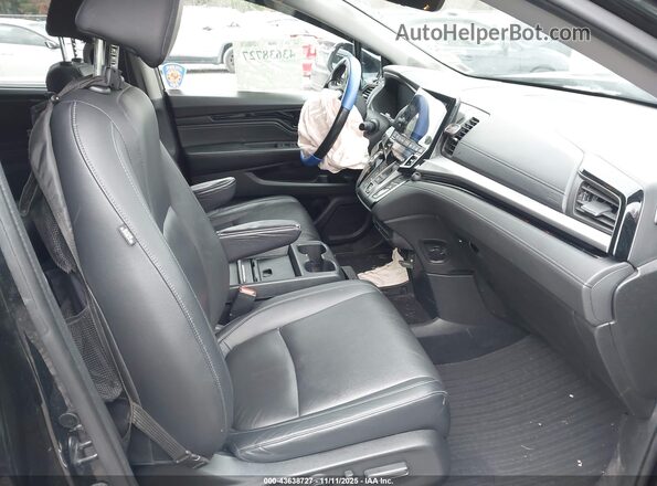 5FNRL6H86NB058750 2022 HONDA ODYSSEY Black Widok wnętrza z przodu
