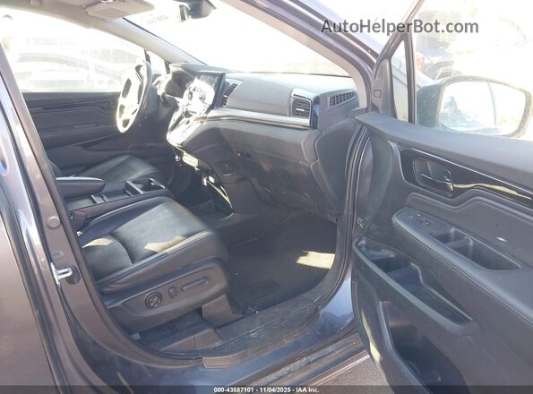 5FNRL6H88NB039181 2022 HONDA ODYSSEY Gray Widok wnętrza z przodu