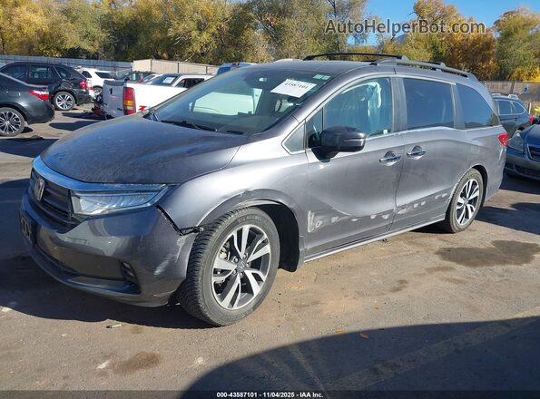 5FNRL6H88NB039181 2022 HONDA ODYSSEY Gray Przód lewy