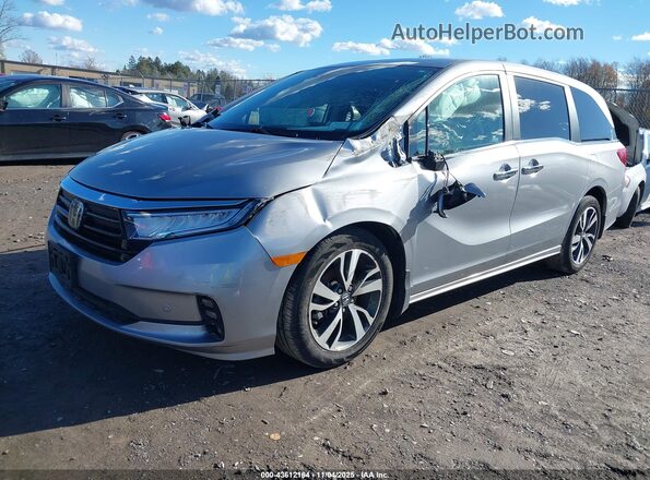 5FNRL6H88NB040587 2022 HONDA ODYSSEY Серебряный Передняя левая четверть