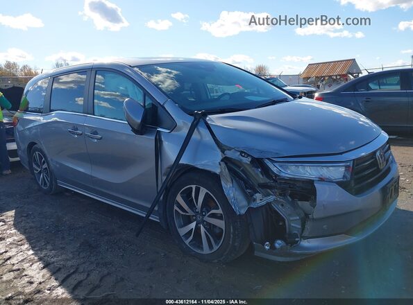 5FNRL6H88NB040587 2022 HONDA ODYSSEY Серебряный Вид спереди