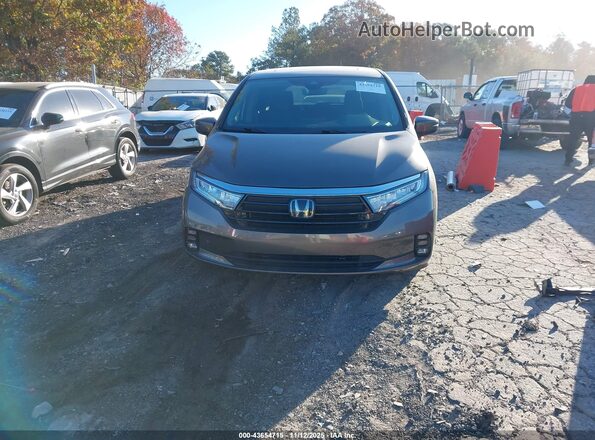 5FNRL6H89NB067281 2022 HONDA ODYSSEY Gray Widok zestawu wskaźników