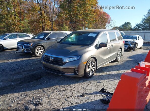 5FNRL6H89NB067281 2022 HONDA ODYSSEY Gray Przód lewy