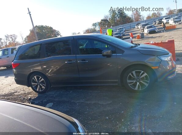 5FNRL6H89NB067281 2022 HONDA ODYSSEY Gray Widok wnętrza z tyłu