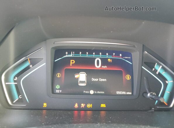 5FNRL6H89PB029987 2023 HONDA ODYSSEY Gray Вид щитка приладів