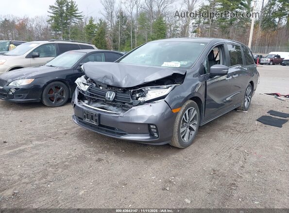 5FNRL6H8XMB033980 2021 HONDA ODYSSEY Gray Front left