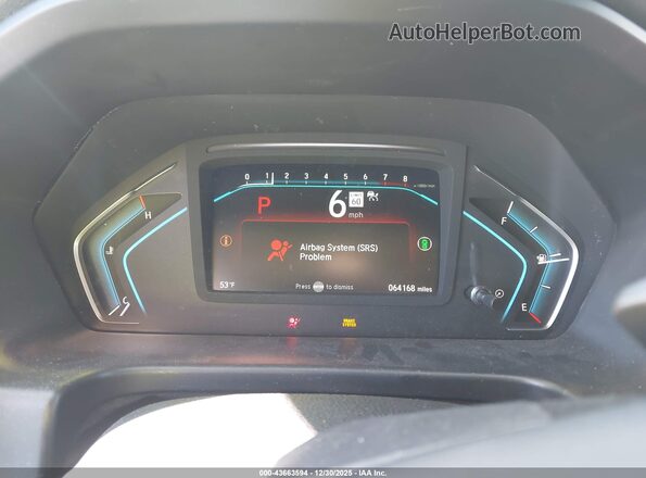 5FNRL6H8XMB034921 2021 HONDA ODYSSEY Белый Вид задних сидений