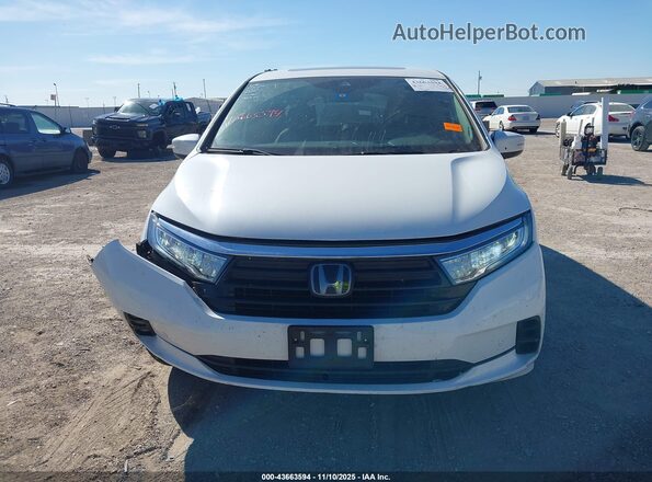 5FNRL6H8XMB034921 2021 HONDA ODYSSEY Белый Вид щитка приборов