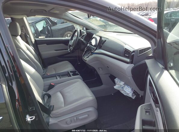 5FNRL6H8XNB005937 2022 HONDA ODYSSEY Black Widok wnętrza z przodu