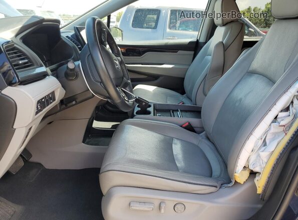 5FNRL6H90MB002150 2021 HONDA ODYSSEY Blue Vista interior delantera