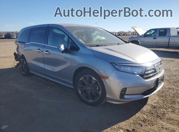 5FNRL6H93MB017810 2021 HONDA ODYSSEY Серебряный Передняя правая четверть