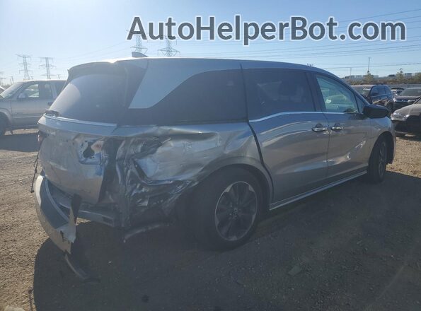 5FNRL6H93MB017810 2021 HONDA ODYSSEY Серебряный Задняя правая четверть