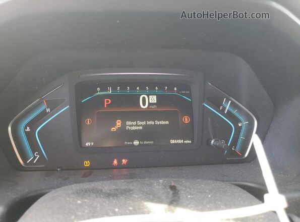 5FNRL6H98MB011923 2021 HONDA ODYSSEY Gray Вид щитка приладів