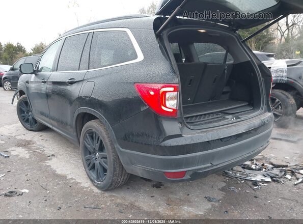 5FNYF5H2XMB008313 2021 HONDA PILOT Black Հետևի ձախ