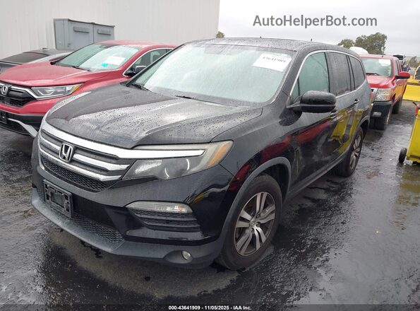 5FNYF5H57JB023972 2018 HONDA PILOT Черный Передняя левая четверть