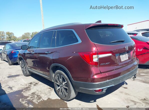 5FNYF6H01NB094844 2022 HONDA PILOT Maroon Vista interior de 360 grados
