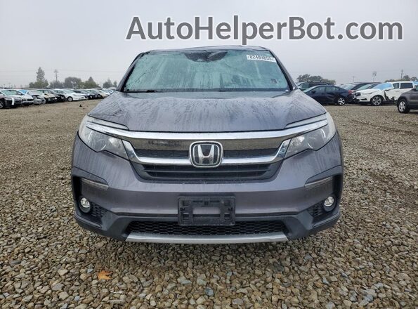 5FNYF6H56MB035637 2021 HONDA PILOT Серый Вид спереди