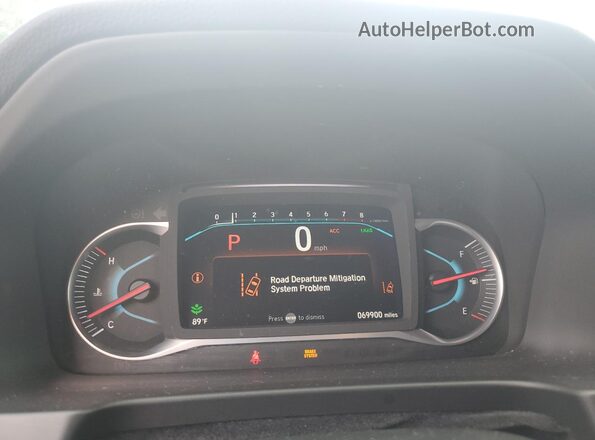 5FNYF7H26MB002987 2021 HONDA PASSPORT Белый Вид щитка приборов